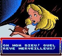 une photo d'Ã©cran de Alice in Wonderland sur Nintendo Game Boy Color